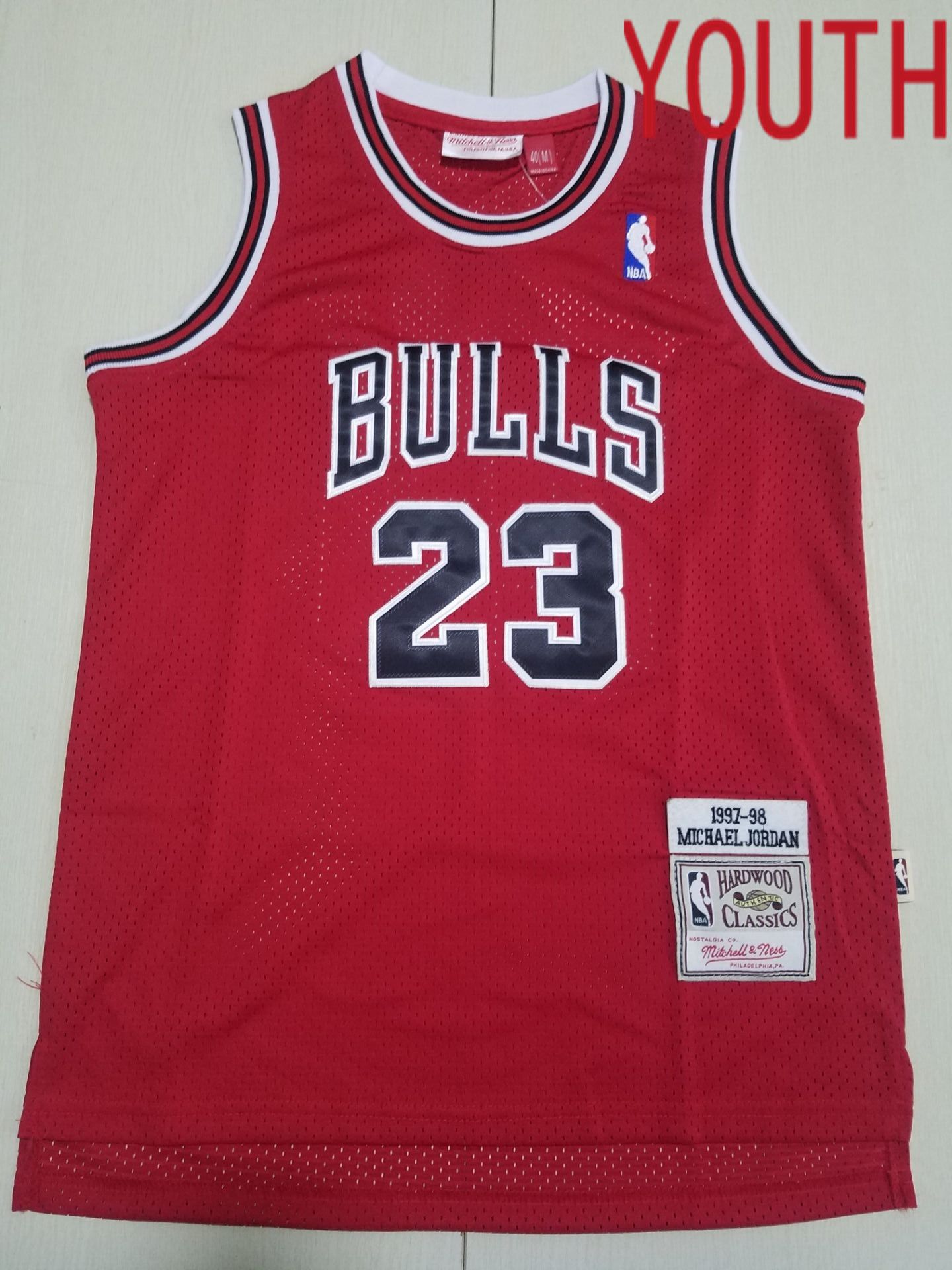 Youth Chicago Bulls #23 Jordan Red Throwback 2022 NBA Jersey->youth nba jersey->Youth Jersey